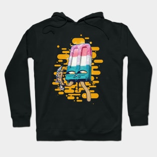 Lizard Eating Monster Ice Cream Popsicle Summer T-Shirt Hoodie